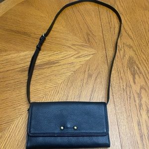 Convertible Crossbody Wallet - Cole Haan - Black Leather
